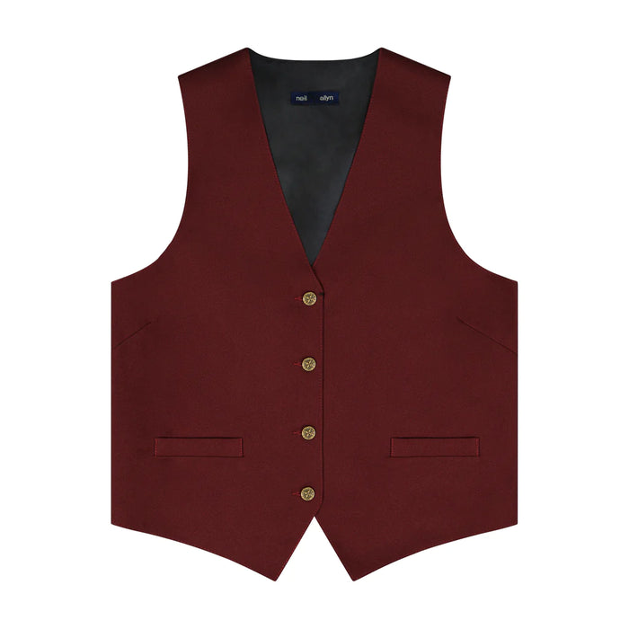 Women's 5 Button Vest - No Lapel