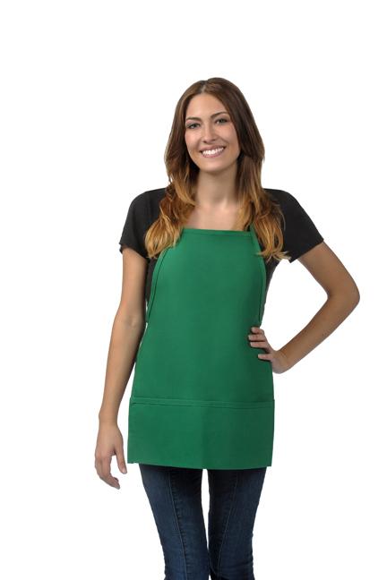 Bib Apron 22" - Two Pocket Promo - Non-Adj Neck - Caterwear.com
