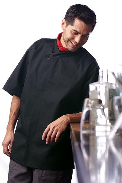 Calypso Chef Coat Black - Caterwear.com