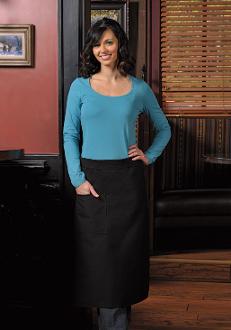 High Quality - Full Bistro Apron - One Pocket w/Pencil Divide