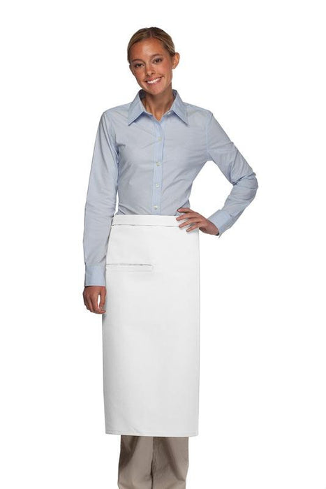 High Quality - Full Length Bistro Apron w/Inset Pocket - Caterwear.com