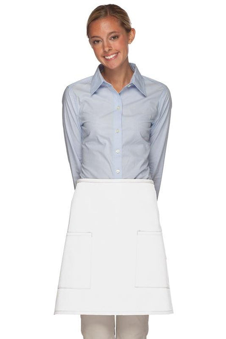 High Quality - Half-Bistro Apron w/ Two Separate Pockets - Caterwear.com