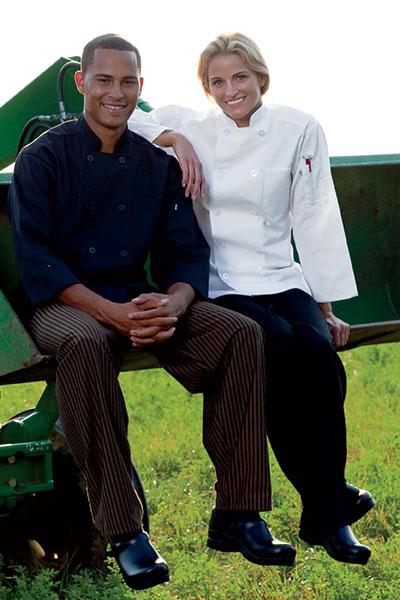 3/4-Sleeve Chef Coat White