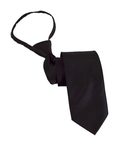 Poly Satin X-Long Zipper Tie PSXZ1301 - Caterwear.com