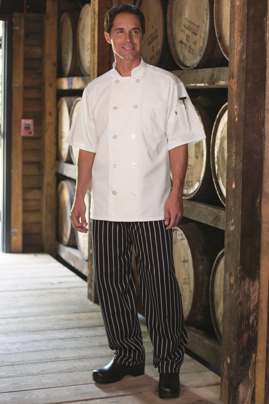 Classic Baggy Chef Pant With 3" Elastic Waist Colored - Caterwear.com