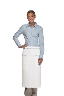 High Quality -Full Length Bistro Apron - Double Inset Pocket - Caterwear.com