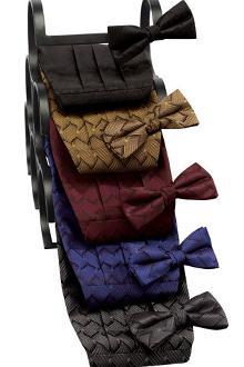 Matching Bow Tie for Wave Woven Jacquard Unisex Vest - Caterwear.com