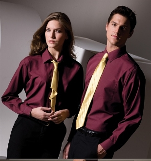 Men's Best Value Broadcloth Long Sleeve Performance Shirt - Caterwear.com