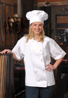 Short Sleeve Chef Coat - Caterwear.com
