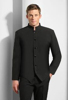 Six Button Steward's Shirt Jacket in White or Black - Caterwear.com