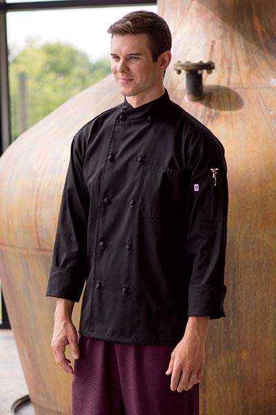 Soho Chef Coat Black - Caterwear.com