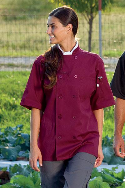 South Beach Short Sleeve Chef Coat Colored - Caterwear.com